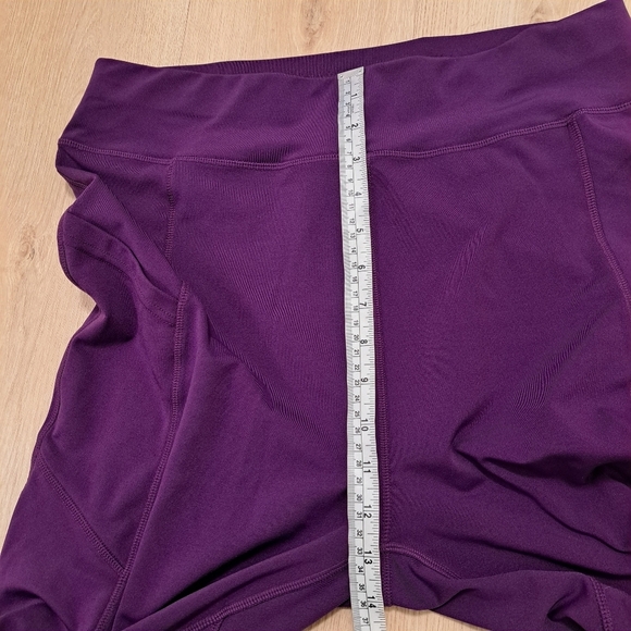PopFit Purple Stretchy High Waisted Athletic Fitness Workout Leggings Size 2XL - Picture 6 of 7